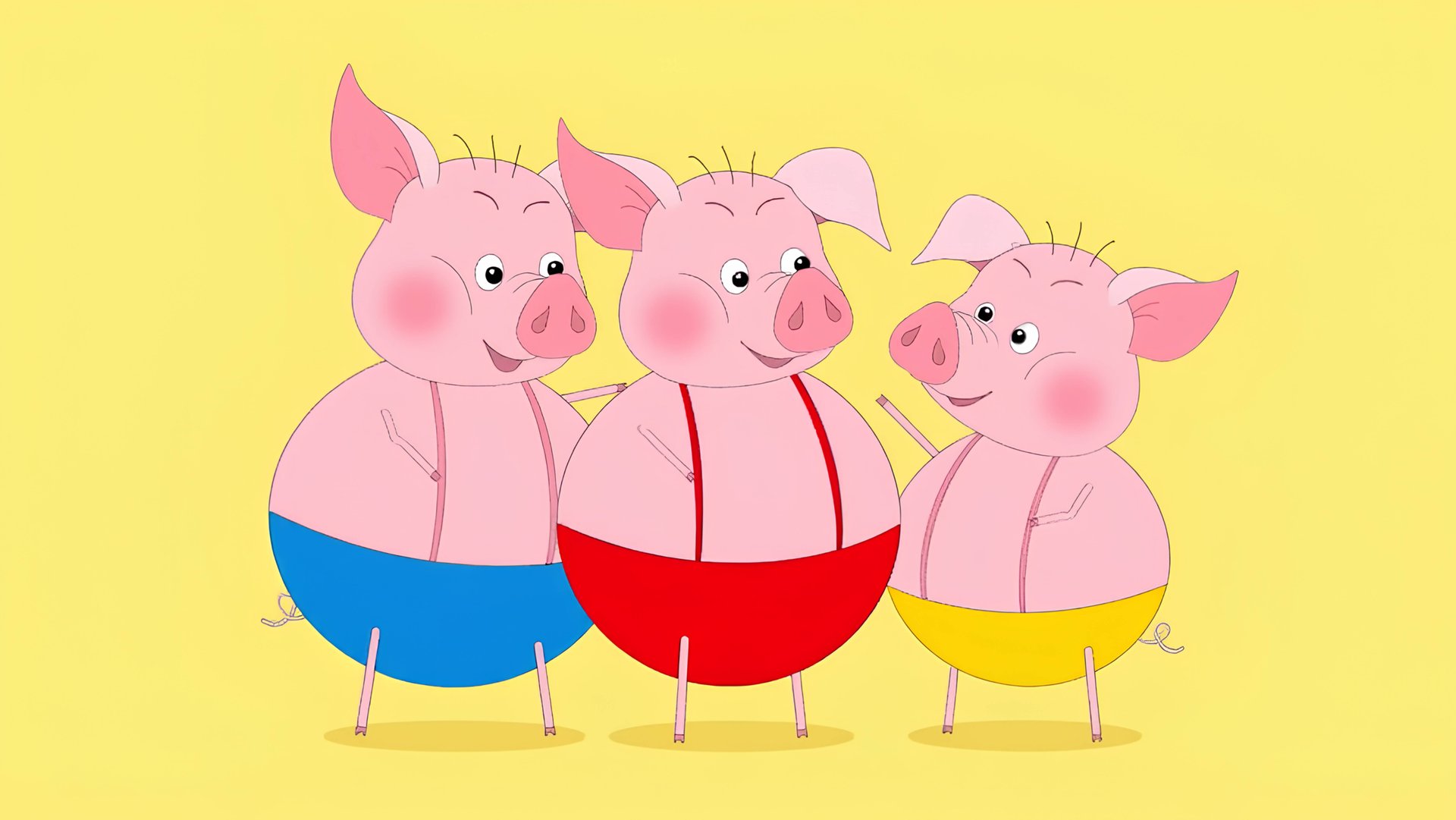 ТРИ ПОРОСЁНКА | Мультфильм для детей 🐺🐷🐷🐷