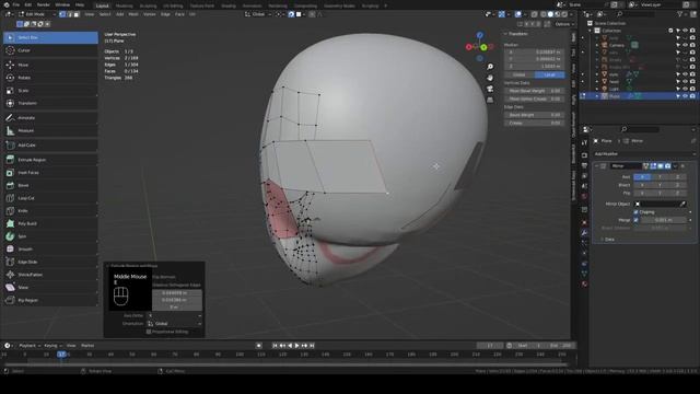 4 Head Retopology - Blender Character Sculpt Tutorial part 4 смотреть онлайн