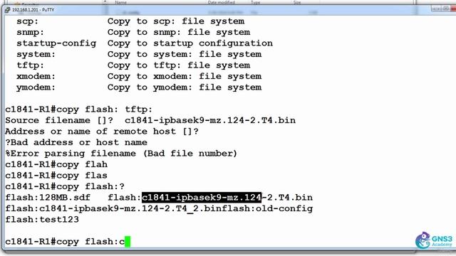 68\012 Backup IOS to TFTP Server смотреть онлайн