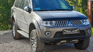 Mitsubishi Pajero sport 2013. Установка светодиодных модулей