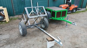 Прицеп для квадроцикла , мотоблока , болотохода своими руками  .