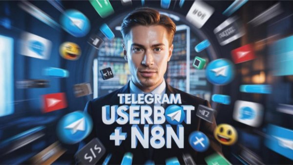 Создание API-сервера Telegram Userbot + интеграция с n8n - авторизация, получение сообщений, отправк