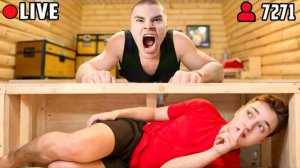 Я прожил 100 Дней под ДОМОМ СТРИМЕРА в Прямом Эфире в Майнкрафт... АВТОР:DOMER