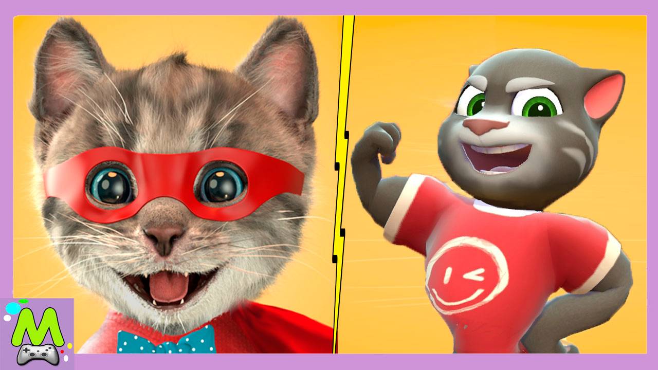 Новый Говорящий Том против Маленького Котенка.Кошачий Челлендж для Питомцев.Кто Лучше смотреть онлайн