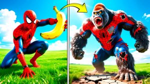 Прокачал Человека-Паука в Кинг Конга в Гта 5! Эволюция Spiderman в GTA 5 Онлайн