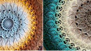 5. Вязание крючком. 19-22 ряды Салфетка "Arcanowave" Мастер класс по вязанию.mp4