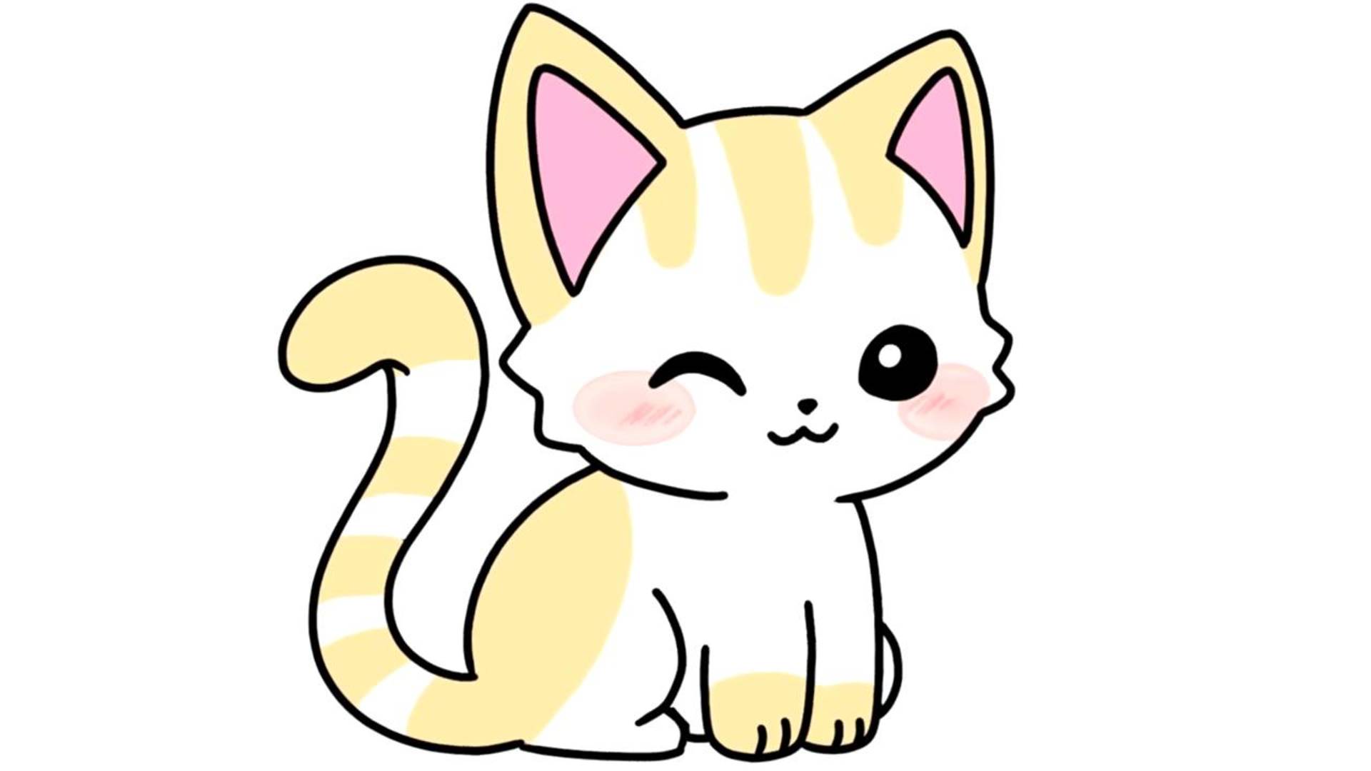 КАК НАРИСОВАТЬ МИЛОГО КОТА ПРОСТО, ШАГ ЗА ШАГОМ 😻🐈