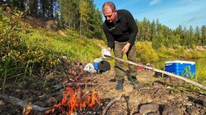 Рыбалка Мечты: Уха из трофейной щуки и ночь в таёжной избушке.