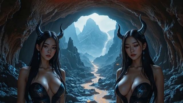 Driving Techno & Demon Queens： Japanese Women In A Mystical AI-Generated World
