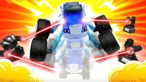 Крушила попал в лабораторию и превратился в гиганта!  Видео про машинки и игры для мальчиков