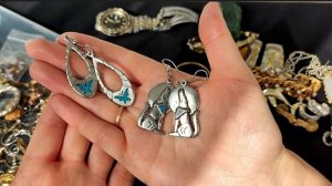 39.4 Распаковка бижутерии. Находки TRIFARI, MARVELLA, FLORENZA и уйма украшений племени Навахо