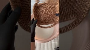 Грунтование корзин из бумажной лозы