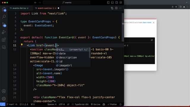 218. Finish EventCard (Wrap in Link, Hover Effect) смотреть онлайн