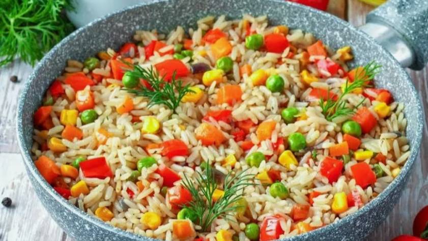Рис с овощами. смотреть онлайн