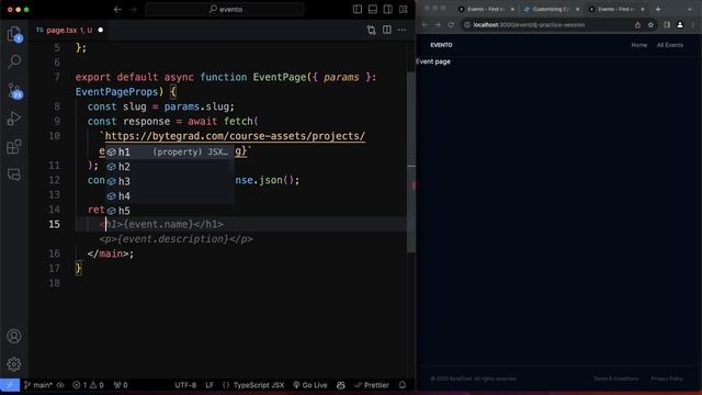 224. Event Page Scaffolding смотреть онлайн