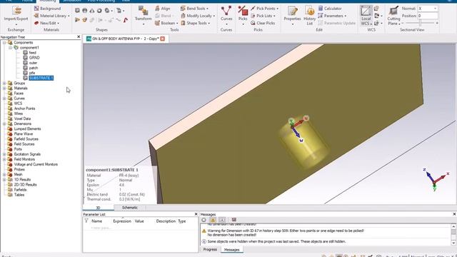 How to create coaxial feeding probe in CST Studio [LECTURE 20] смотреть онлайн