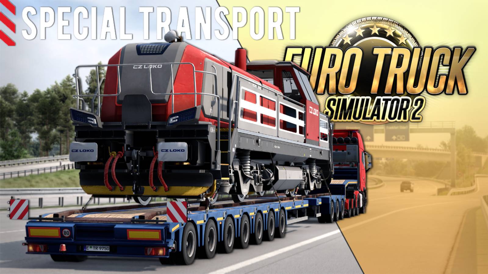 САМЫЙ ТЯЖЕЛЫЙ ГРУЗ В ETS2 — 80-ТОННЫЙ ЛОКОМОТИВ — Euro Truck Simulator 2 (1.56.1.0) смотреть онлайн