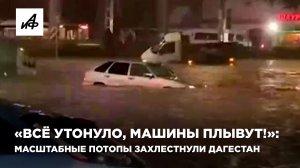 «Всё утонуло, машины плывут!»: масштабные потопы захлестнули Дагестан