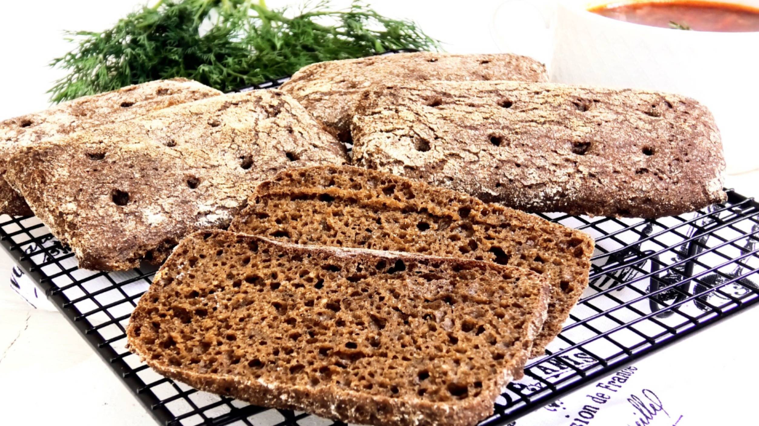 Ржаные краюшки на ржаной закваске