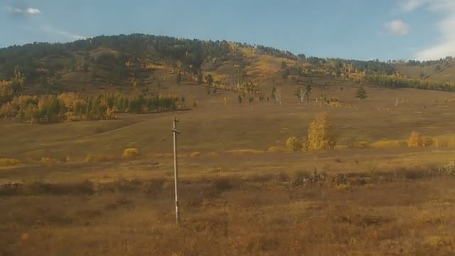 Чернышевск - Сбега, вид из окна поезда (Транссибирская магистраль). смотреть онлайн