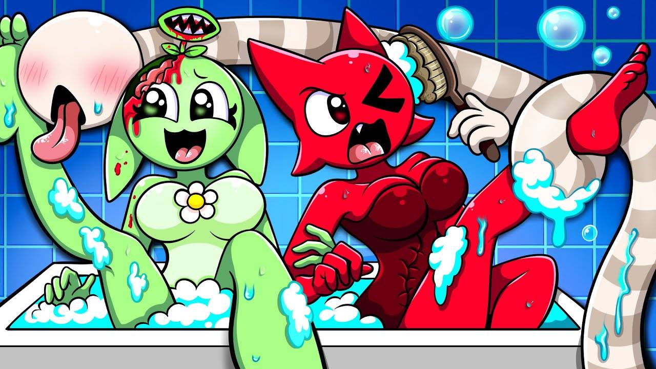 История о ванне в саду и Мруне! Вайрум помоет девочку Спрунки! | Анимация Спрунки и Брейнрота смотреть онлайн