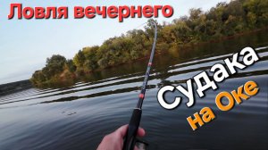 Вечерний судак на спиннинг рыбалка на ОКЕ ОСЕНЬЮ