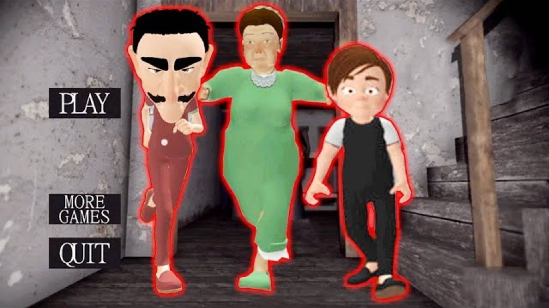ЦЕЛАЯ СЕМЬЯ СТРАШНЫЕ СОСЕДИ ГРЕННИ - Neighbor's Family Secret Granny Escape смотреть онлайн