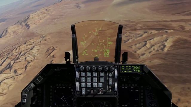 DCS World. F-16C Viper. Применение по земле пушки в режиме Strafe и неуправляемых ракет в CCIP. смотреть онлайн