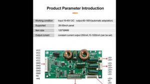 Универсальный драйвер LED CA-288 для подсветки телевизоров (подключение, ток, ра