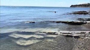 ГЕЛЕНДЖИК Пляж Голубая Бухта сегодня 22 сентября 2025. Море и погода в Геленджике сейчас. Обстановка