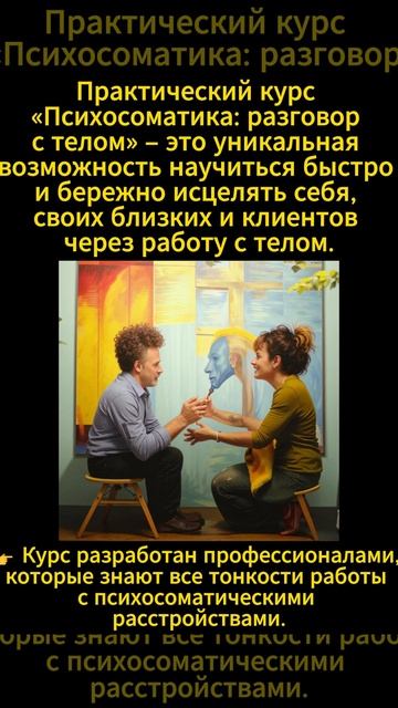 Психосоматика разговор с телом #Практический курс #Психосоматика #разговор с телом смотреть онлайн