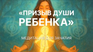Медитация - помощь  в зачатии. Призыв души ребенка.