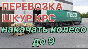 ✅ Перевозка шкур. Накачать колесо 9 АТМ.