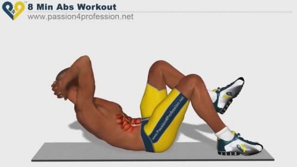 8 минут тренировка пресса