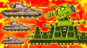 КВ-44 против Отряда - Мультики про танки - Гладиаторские Бои