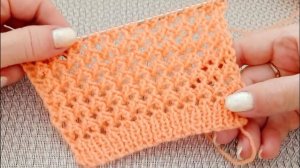 Ажурный узор спицами. Легко и просто!