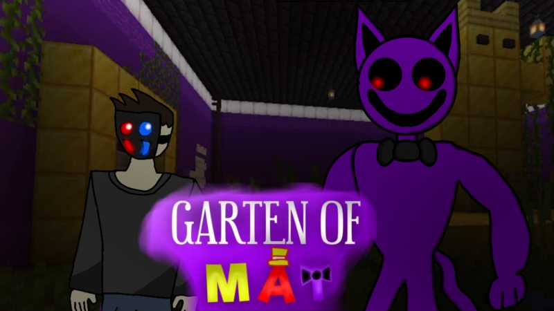 я прохожу карту Garten Of Mat, (фанатский банбан), в Майнкрафте бедрок #minecraft #fan #horror