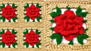 ПОСМОТРИТЕ НА ЭТО! Давайте попробуем связать бабушкин квадратик крючком "РОЗАЛИЯ"!