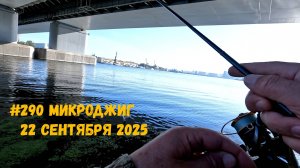 #290 Микроджиг и Дроп-шот на Москва-реке 22 сентября 2025