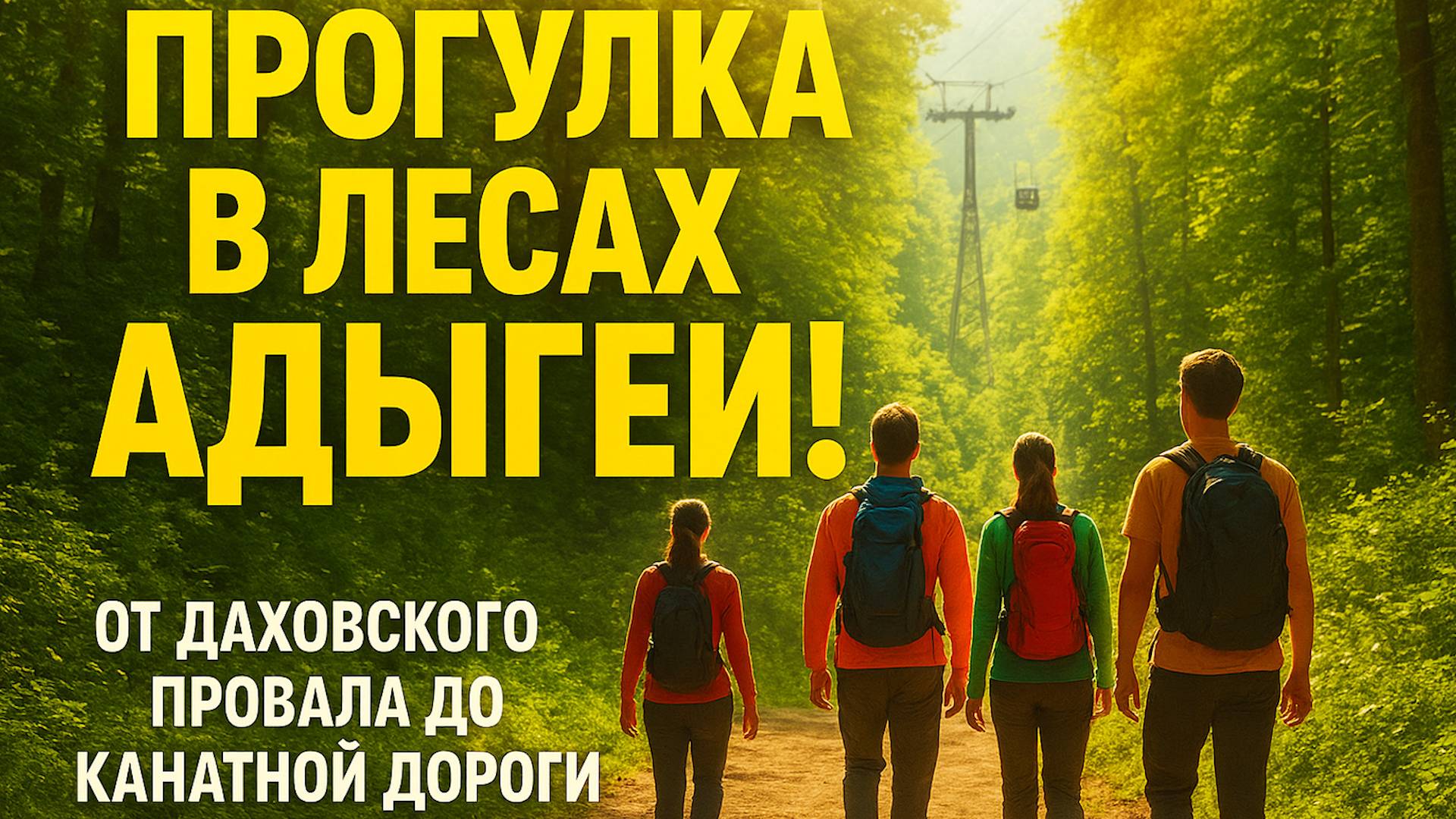 Прогулка в Адыгее: лес, горы, канатная дорога смотреть онлайн