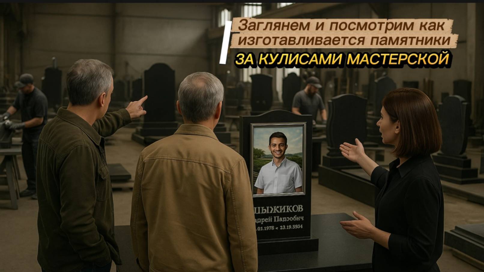 КАК ИЗГОТАВЛИВАЮТСЯ ПАМЯТНИКИ. смотреть онлайн