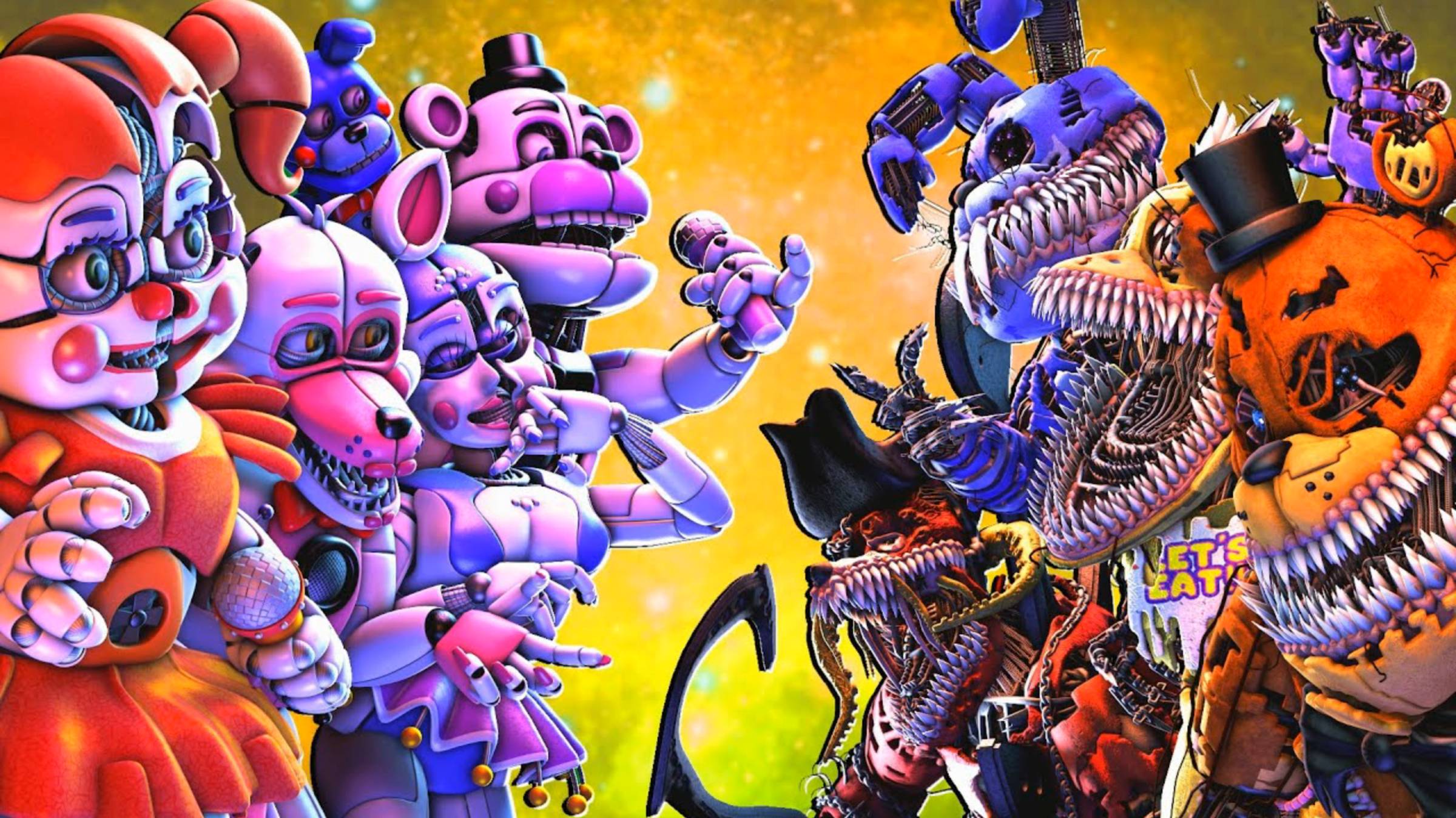 Corrupted vs Sister Location [SFM FNAF] смотреть онлайн