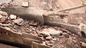 Строительство, дробление щебёнки