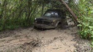 Безрассудное бегство из леса Нивы, Уазов, Тойоты, Паджеро, Чироки и даже китайского BAW 212.