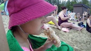 Наш летний выходной. Купаемся на карьере!