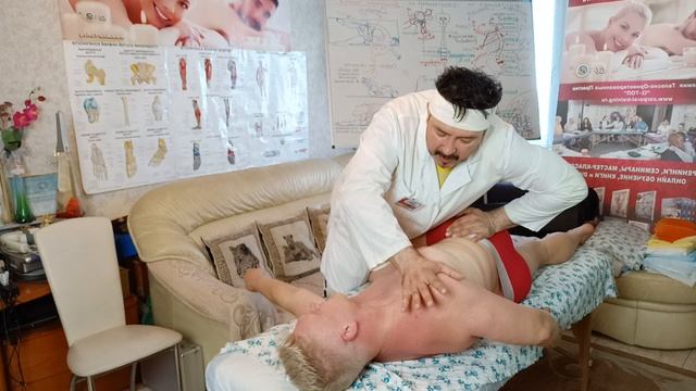 Скрутки позвоночника при помощи Пост Изометрической Релаксации (ПИР). Обучение Мануальной Терапии. смотреть онлайн