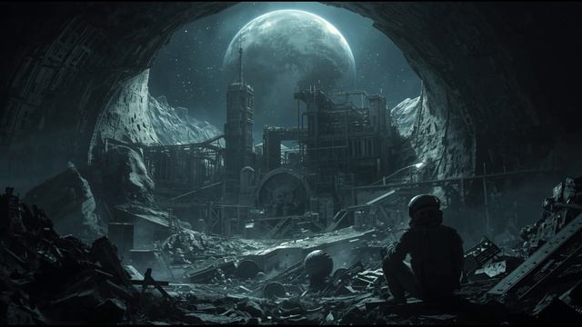 Broken Moon Industry 🌑2-Hour Melancholic Ambience ｜ Crumbling City & Fading Earth