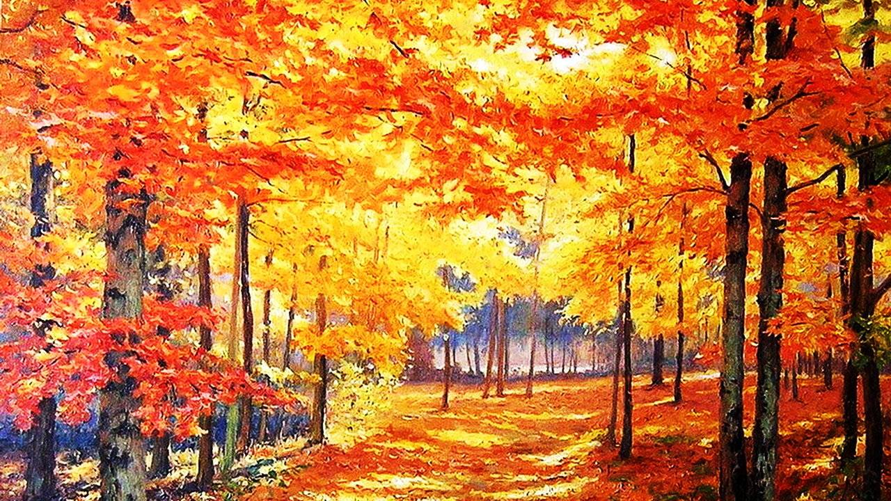 Осенние пейзажи и натюрморты художника Геннадия Кириченко смотреть онлайн