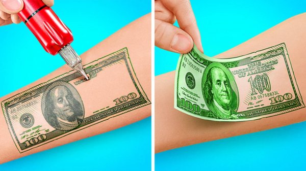 Вау 😱 Волшебное тату исполняет желания ✨ Жизненные ситуации от 123 GO! 🎉