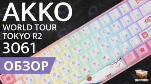 ОБЗОР AKKO 3061 WORLD TOUR TOKYO R2 | РОЗОВАЯ КЛАВИАТУРА